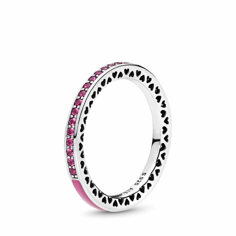 Pandora Radiant Hearts Stackable Ring Silver Egypt AU2854731